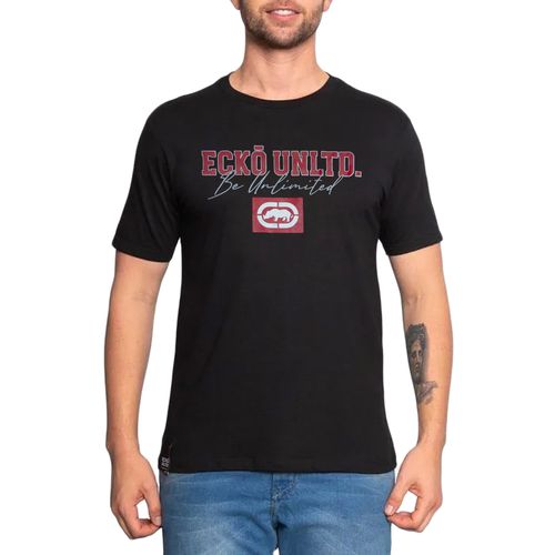Camiseta Masculina Ecko Srrc PRETO-EK534-